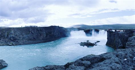 Godafoss Waterfall In Akureyri Iceland Waterfall Natural Landmarks