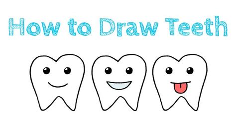 How To Draw Teeth For Kids Teeth Drawing Elementary Drawing Drawings