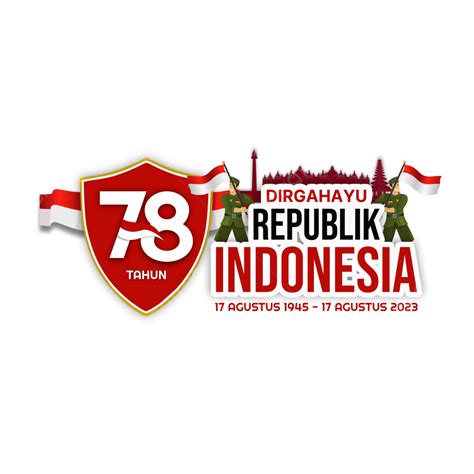 Gretting Card Of Indonesian Independence Day Hut Ri Ke 78th Official