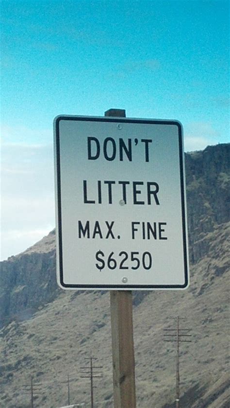 Max Fine For Littering 6250 Dollarsthey Mean Business