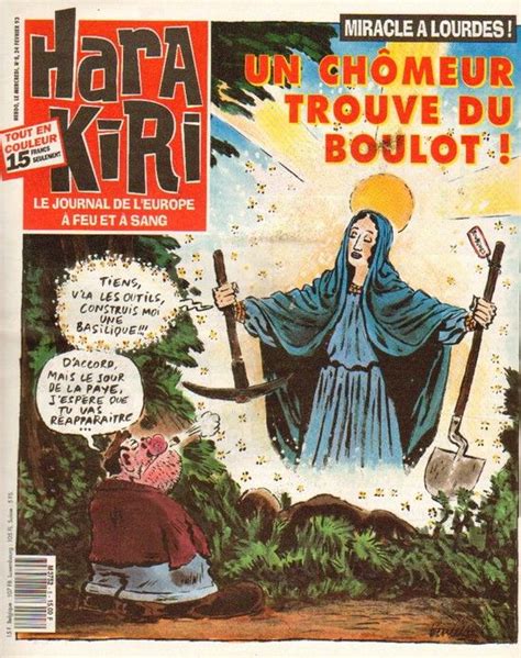 Hara Kiri La Grosse Bertha Février Couverture Vuillemin Lourdes Comic