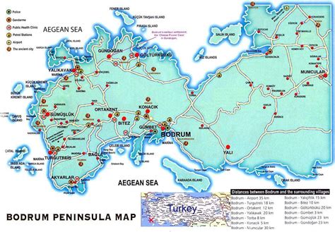) is a district and a port city in muğla province, in the southwestern aegean region of turkey.it is located on the southern coast of bodrum peninsula, at a point that checks the entry into the gulf of gökova, and is also the center of the eponymous district. Карты Бодрума (Турция). Подробная карта Бодрума на русском ...