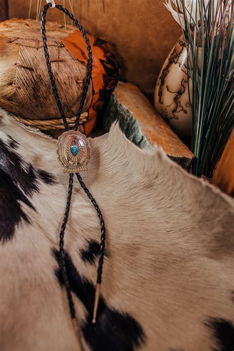 Turquoise Jewelry Bolo Tie Native American Turquoise Dakota Sky Stone