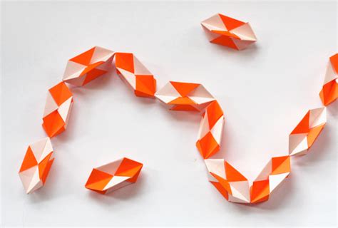 Make A Geometric Origami Garland How About Orange