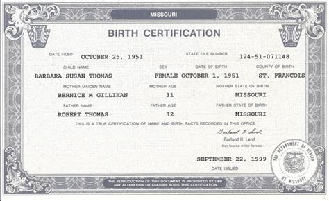 When a birth certificate is filed, a number is usually assigned to it. Jobs Insurance: October 2011