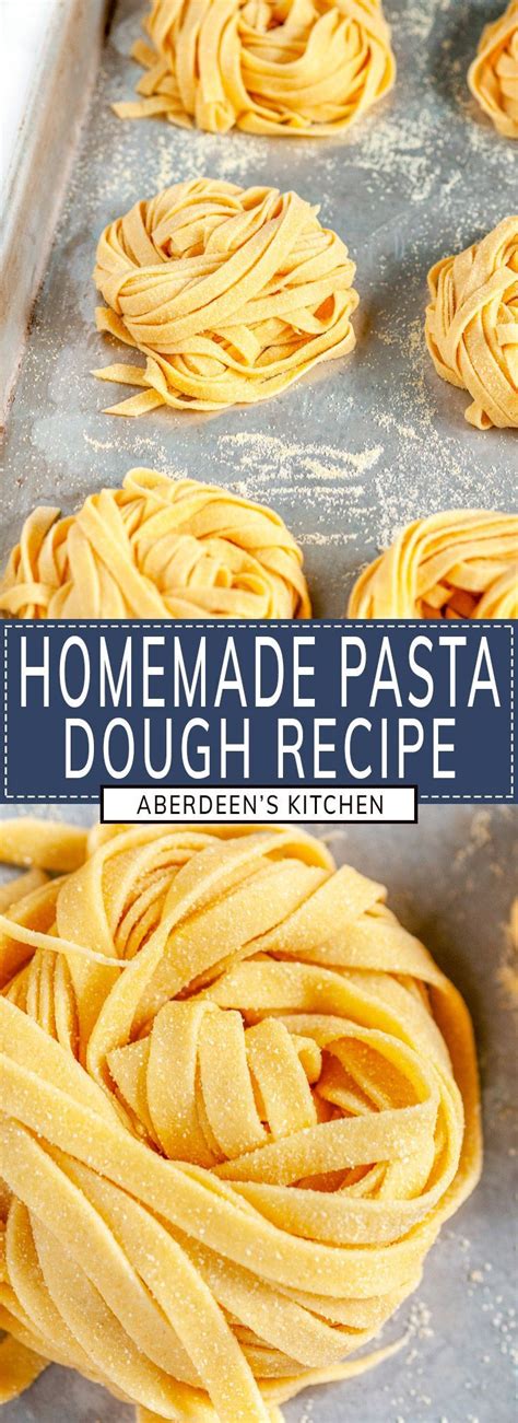 Homemade Pasta Dough Recipe - Aberdeen's Kitchen | Recipe | Homemade ...
