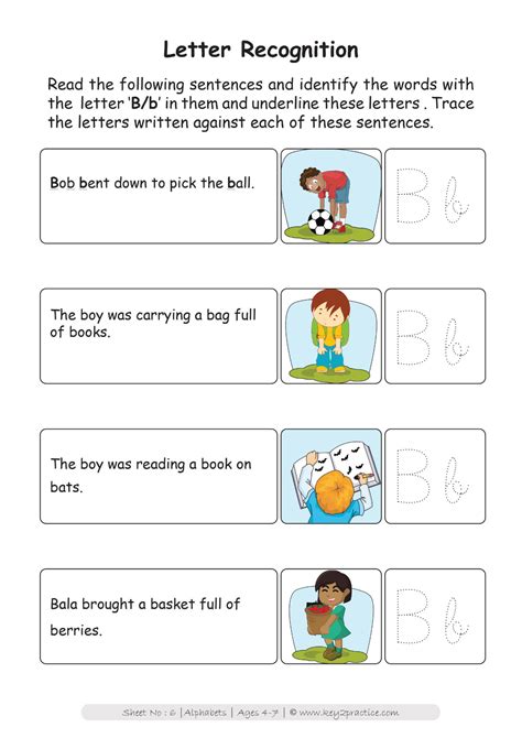 English Worksheets On Alphabet For Grade 1 Key2practice