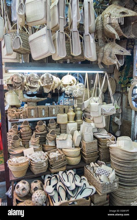 Handicraftsart Craft Goods For Sale At Bogyoke Aung San Market On