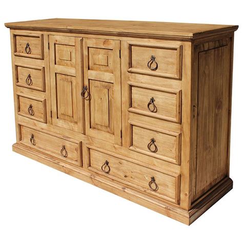Solid Knotty Pine Dresser Mexican Pine Dresser For Sale