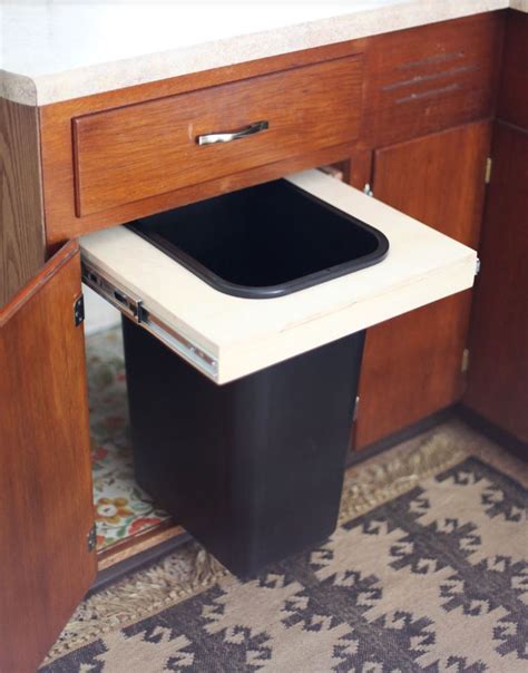 8 Creative Trash Can Ideas For A Small Kitchen
