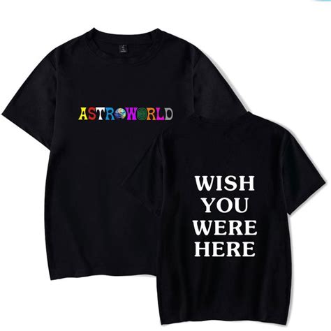 dropshipping travis scott astroworld t shirt arrival wish you were here t shirt mens women