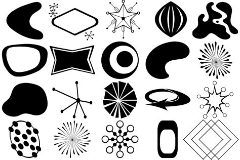 Mid Century Atomic Age Designs Vector Clip Art 162335 Design