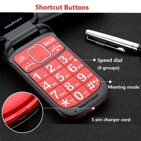 Sunsky Mafam F899 Flip Phone 24 Inch 32mb32mb Support Fm Sos