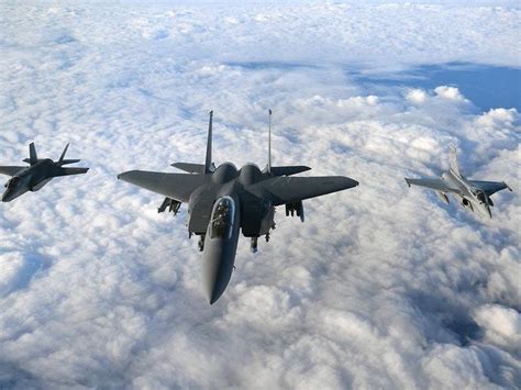 RAF fighter jets join French and American allies in training exercise ...