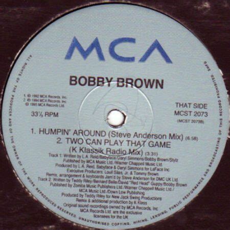 Bobby Brown Humpin Around Remixes Pop Cult