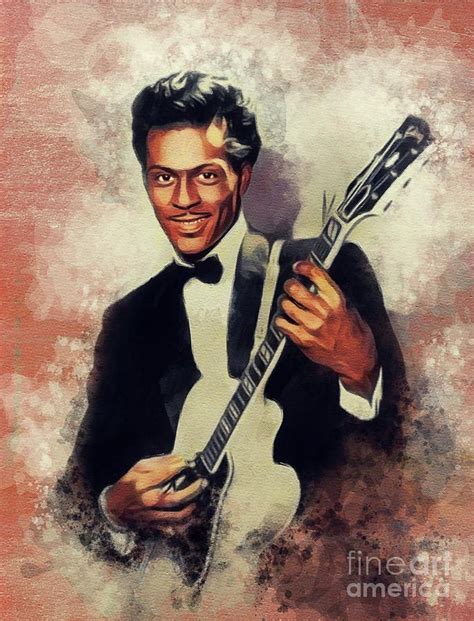 Chuck Berry Music Legend Painting By Esoterica Art Agency Pixels