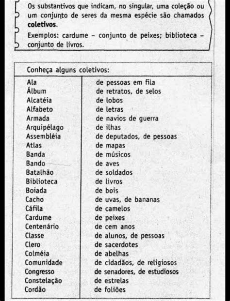 substantivos coletivos Português