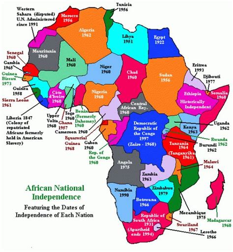 Decolonization In Africa Africa Map African History History Geography
