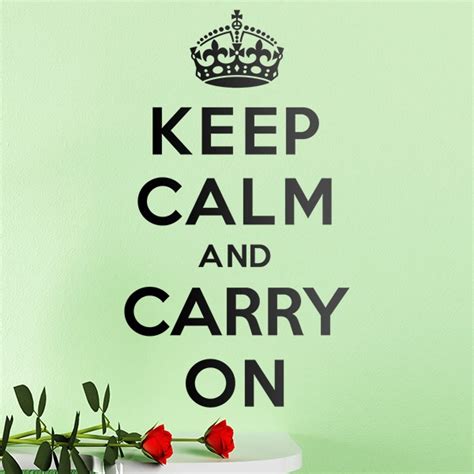 Wall Sticker Keep Calm And Carry On