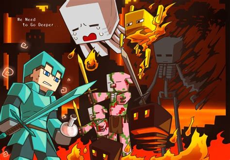 The Nether Minecraft Art Minecraft Anime Minecraft Pictures