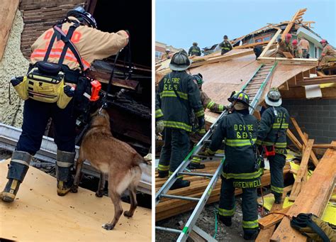 Rescue K9 Locates Man Trapped Under Rubble After Building Collapse In
