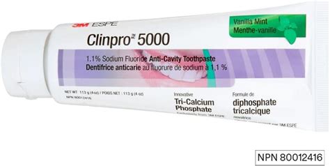 3m Clinpro 5000 Anti Cavity Toothpaste 11 Sodium Fluoride Vanilla