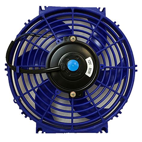 Upgr8 Universal High Performance 12v Slim Electric Cooling Radiator Fan With Fan Mounting Kit