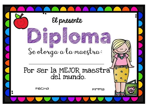 Pin De S Maureen Díaz Torres En Escuela Diplomas Para Maestras