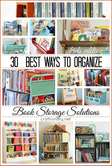 30 Best Ways To Organize Books Storage Solutions Craftionary Kids
