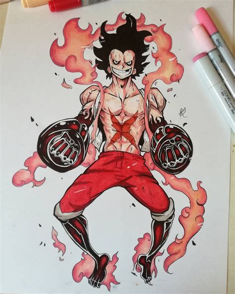 Hello Guys I Finished The Drawing Of Luffy Of One Piece Hope You Like It Snakeman