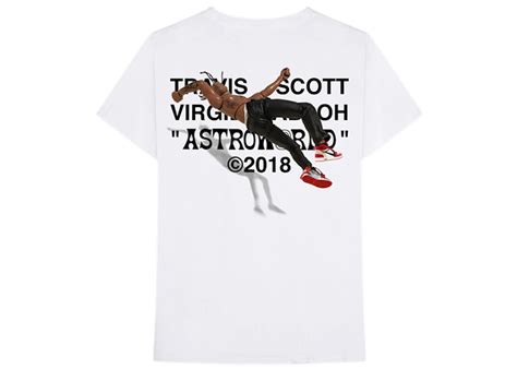 Travis Scott X Virgil Abloh By A Thread Off White Aj1 Version Tee