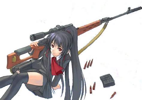 Anime Girl With Gun York Neely Aka James Bond Master