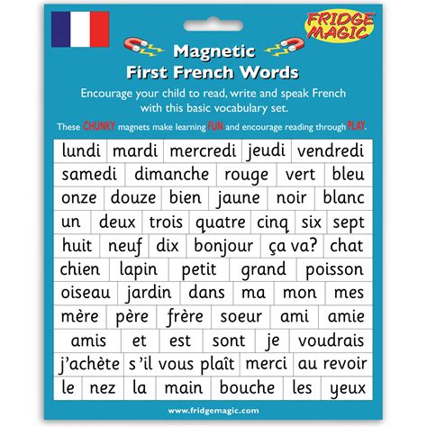 Magnetic French Words - Toys for Older Children| Magnetic French Words ...