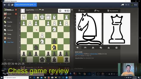 My First Ever Chess Game Review Youtube