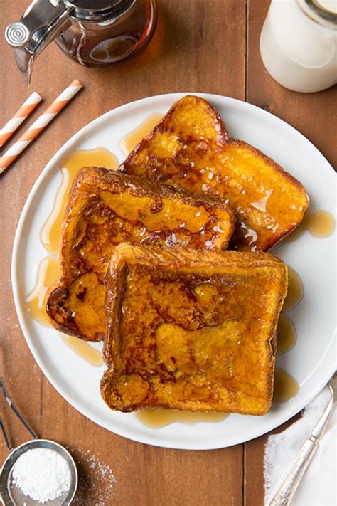 Pumpkin Spice French Toast Weekend Breakfast Recipes Popsugar Food