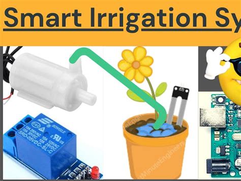 Smart Irrigation Soil Moisture Sensor Arduino Water Pump Arduino