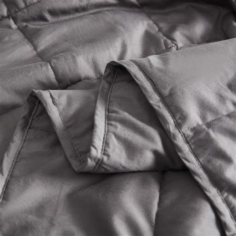 Pur Serenity Dark Grey 48 In X 72 In Weighted Blanket In The Blankets