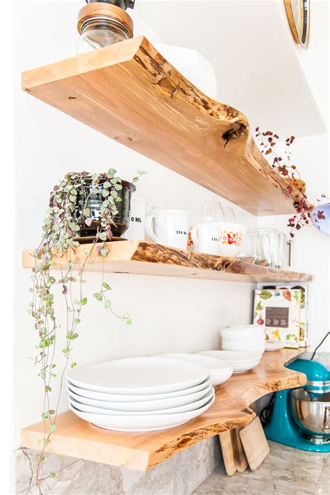 30 Wood Floating Kitchen Shelves