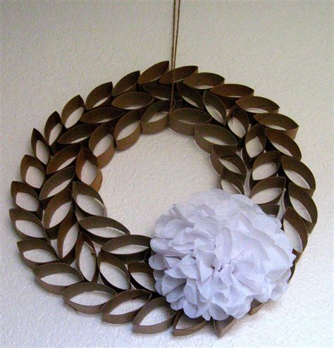 Tp Roll Wreath Roll Wreath Toilet Paper Roll Crafts Paper Roll Crafts