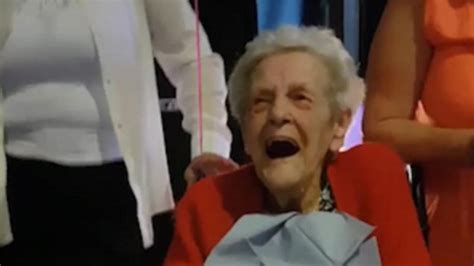 watch 90 year old has laughing fit at ejaculating penis cake metro video