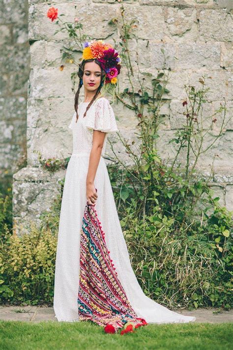 Elsie wedding dress for the bohemian bride. Top 20 bohemian wedding dress designers | One Boho Street