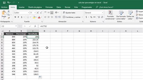 Como Sacar El Porcentaje En Excel