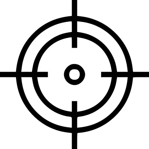 Crosshair Aim Shoot Target Goal Hit Svg Png Icon Free Download 531891