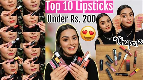 Top 10 Cheapest Lipsticks Under Rs 200 Nude Pink Red Brown Shades For All Skin Tones