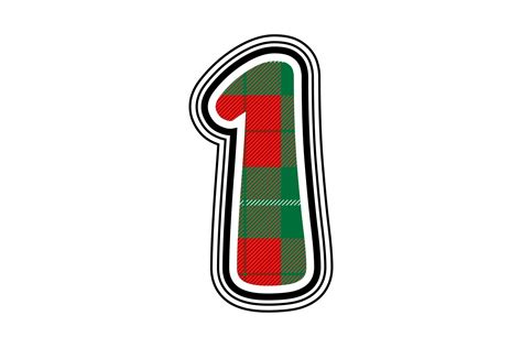 1 Christmas Number Graphic By Hearttouchdesigns · Creative Fabrica