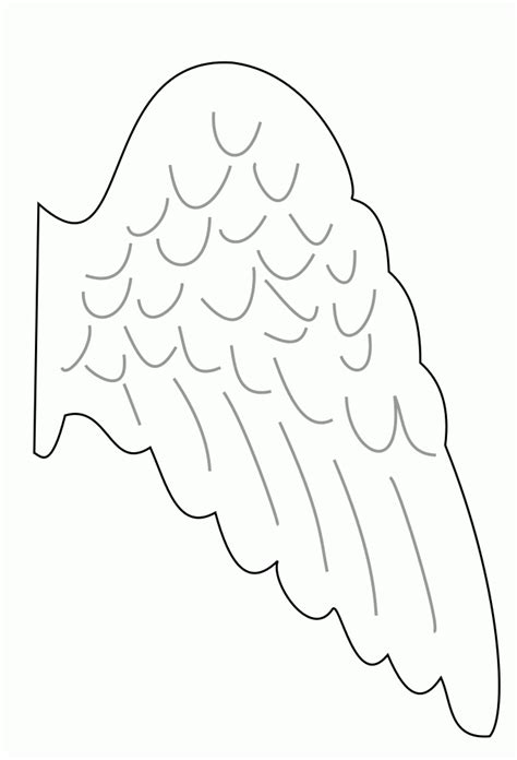 Angels are usually viewed as emanations of a supreme divine being, sent to do the tasks of that being. Angel Wing Coloring Page - Coloring Home
