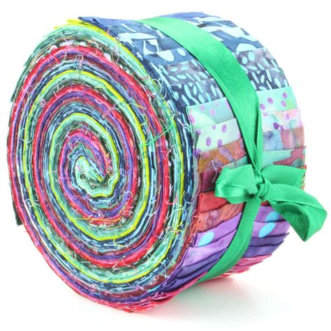 Fabric Jelly Roll Bundle Cotton Strips Pre Cut Quilting Patchwork Sew