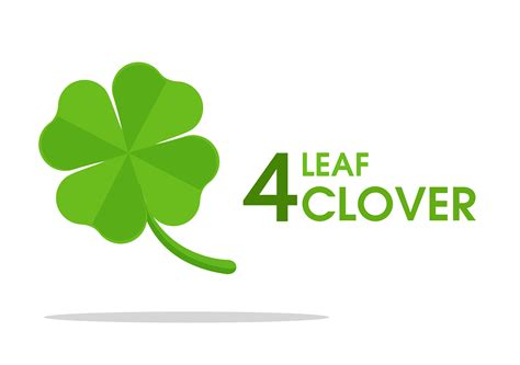 Four Leaf Clover A Symbol Of Good Luck Vector Art At Vecteezy