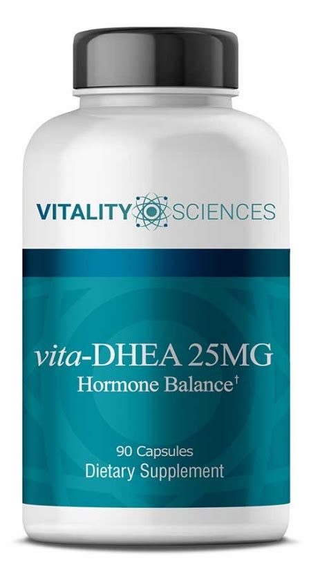 dhea 25mg vitality sciences hormone balance vita dhea