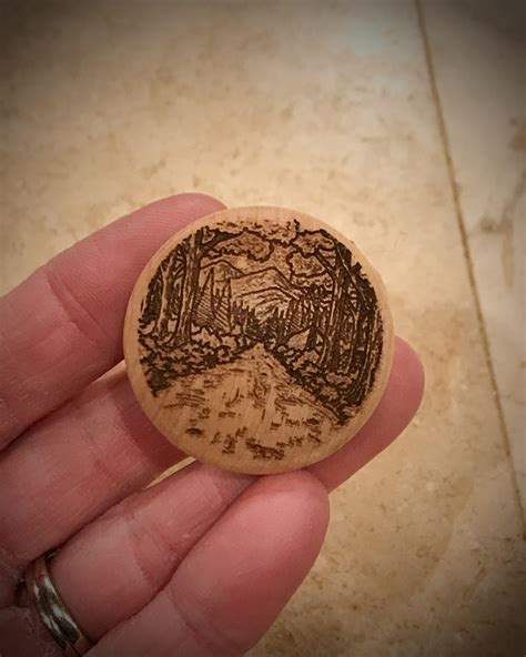 Rustic Forest Path Laser Engraved Decorative Kitchen Wood Etsy